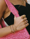 Pulsera Tape Acero Baño Oro