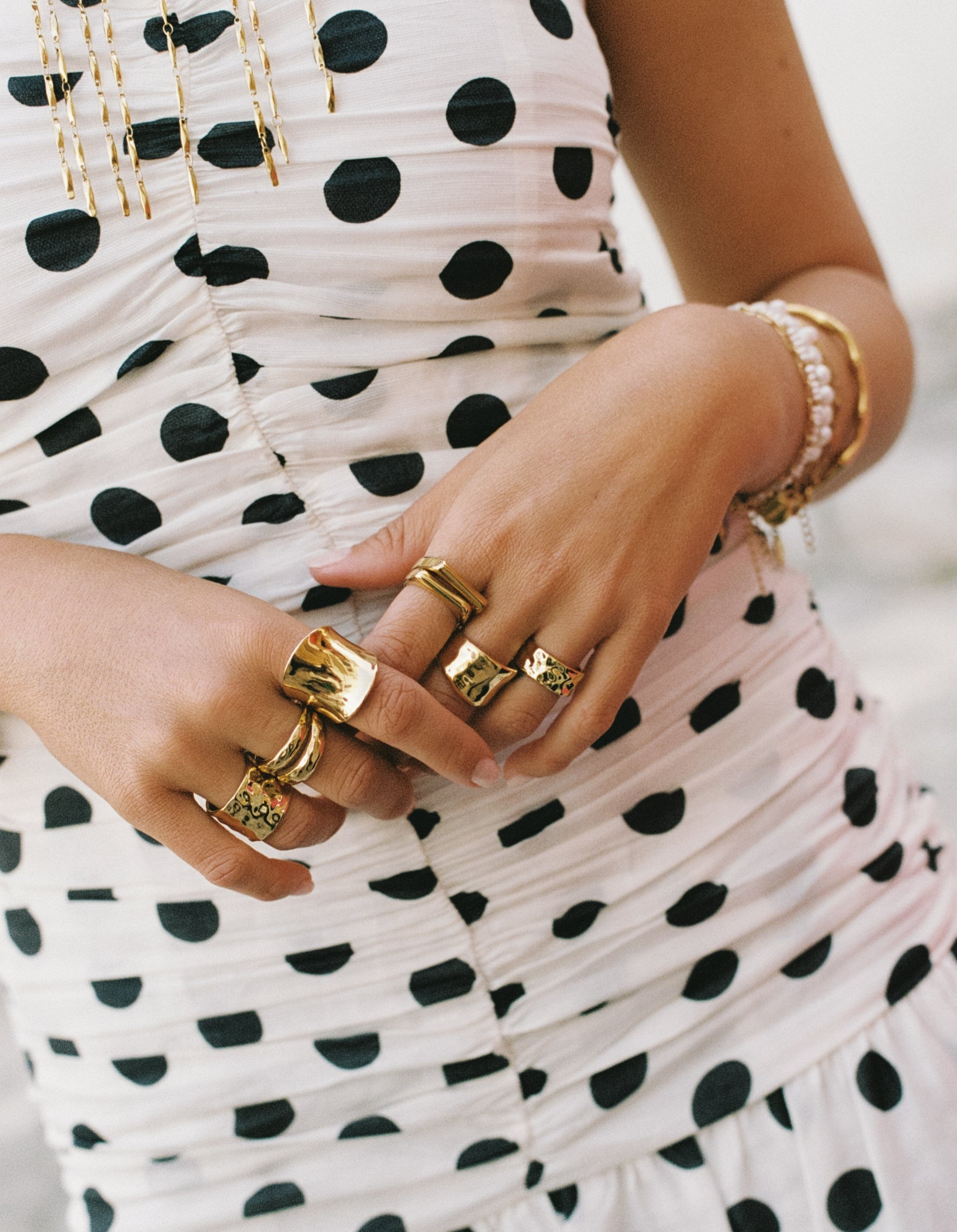 Marea L Gold Ring 