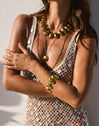 Oceya Necklace Steel Gold Plated