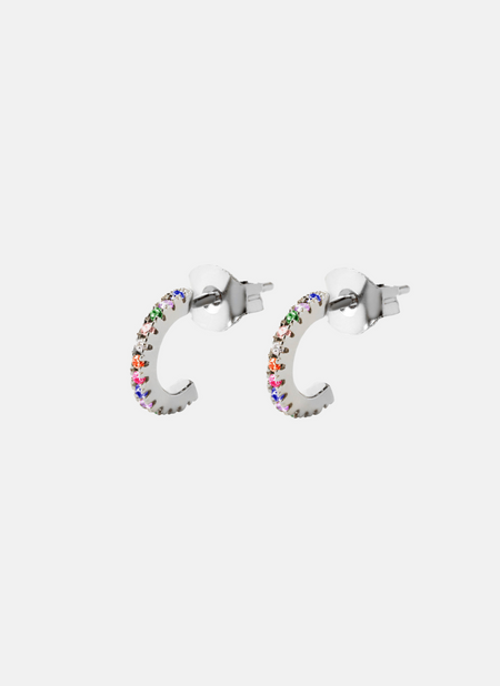 Pendientes Rainbow Plata