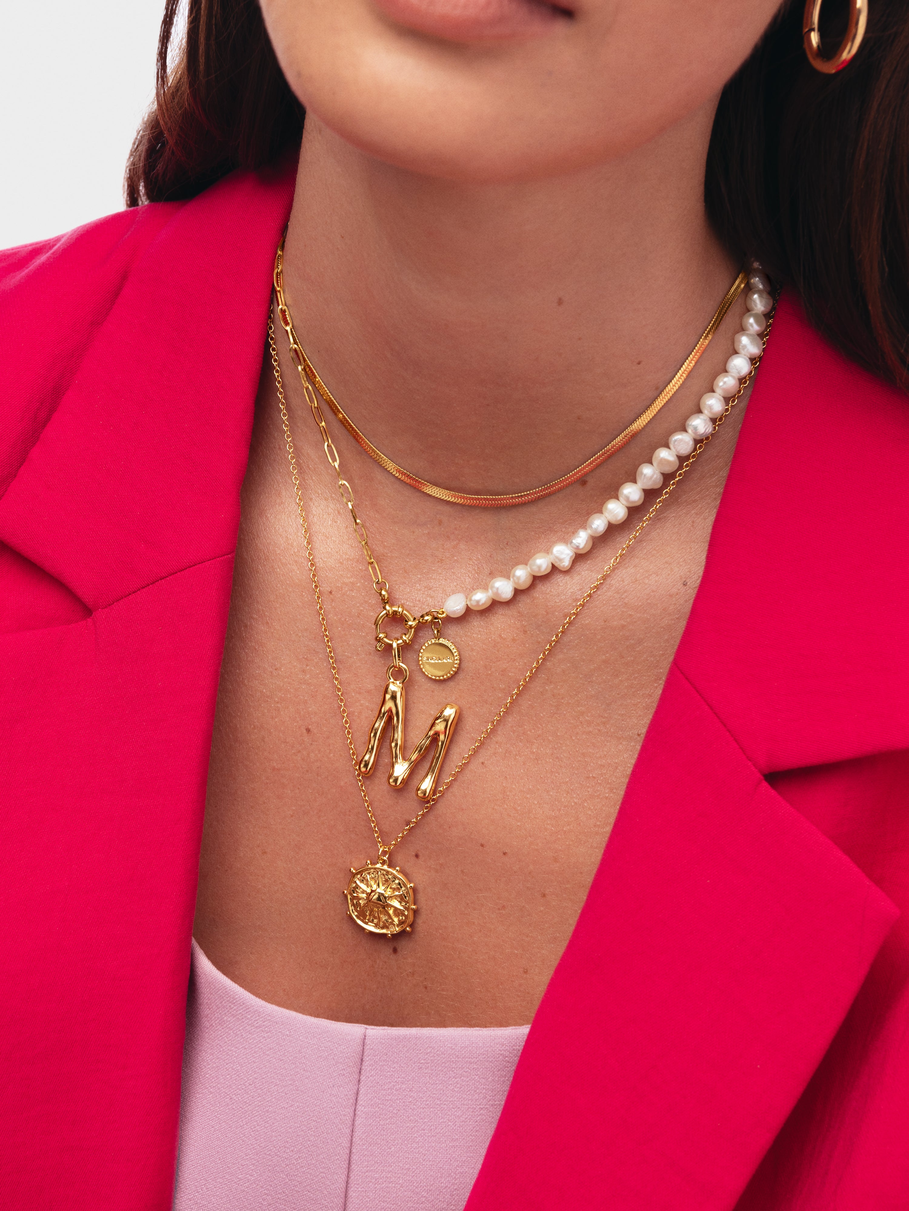 Collar Solstice Sun Baño Oro