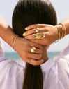 Anillo Boho Acero Baño Oro