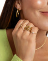 Triple Cross Gold Ring
