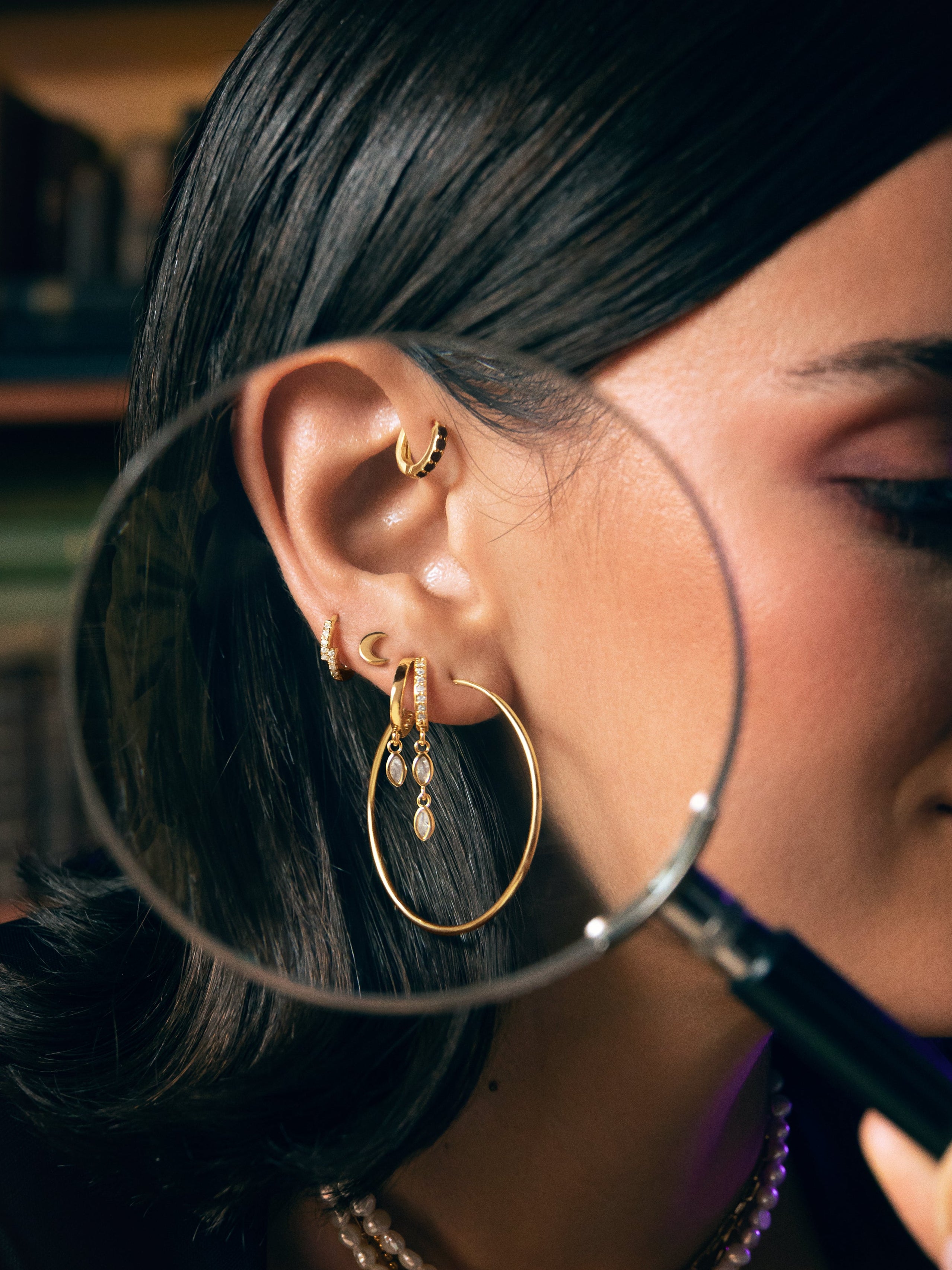 Ana L Gold Hoop Earrings