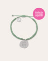 Pulseira Personalizada Medallion Verde Aço