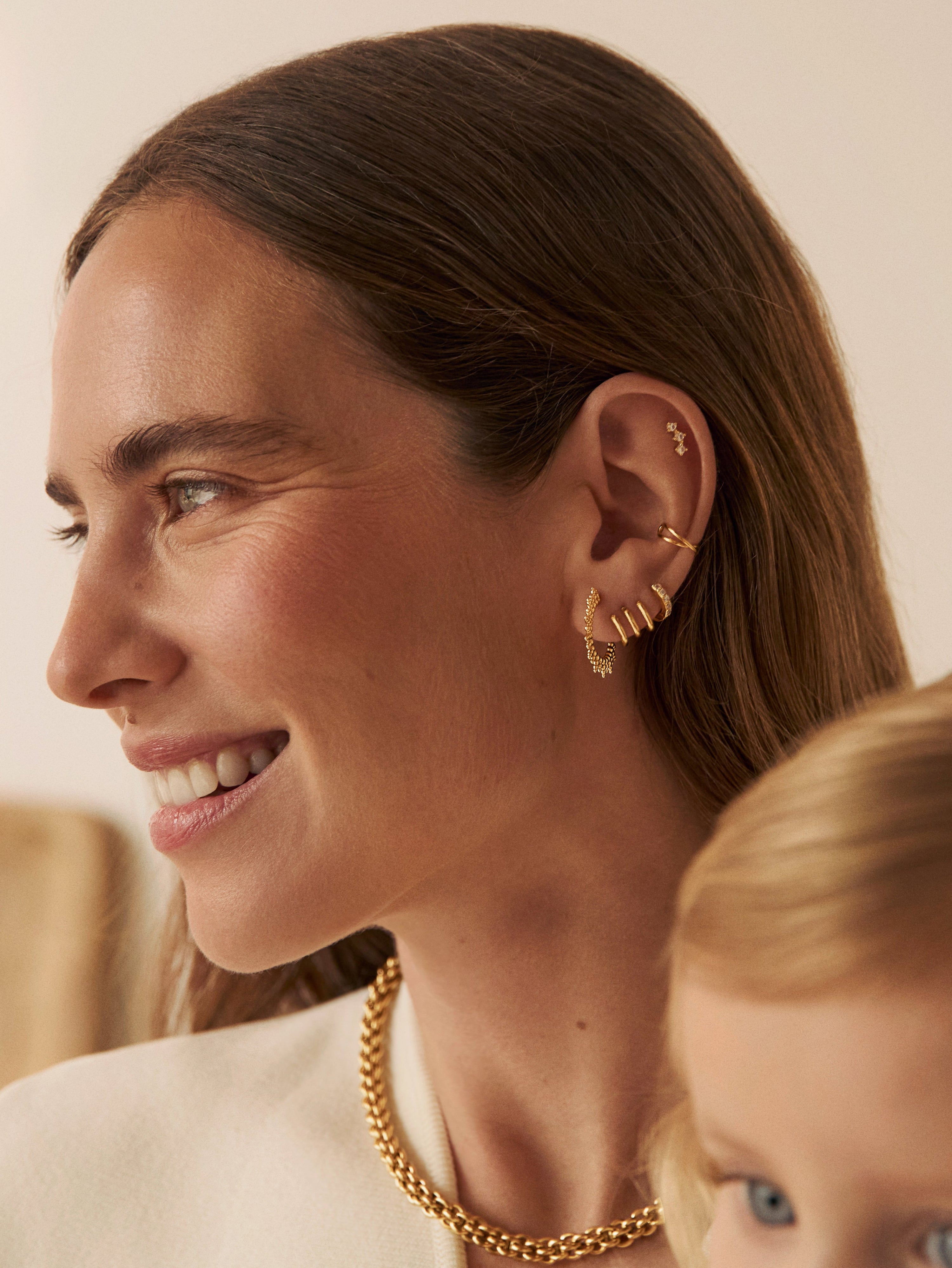 Pebbles Sun Gold Earrings
