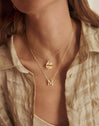 Collar Personalizado Letter Brillante Baño Oro