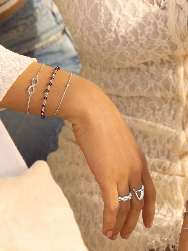 Pulseira Infinito Prata