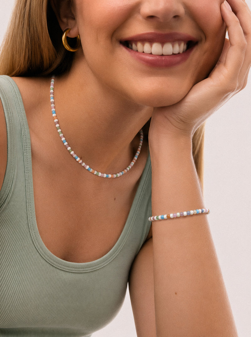 Geschenkset Armband und Halskette Nacary Colors
