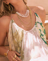 Cleopatra Stainless Steel Gold Necklace