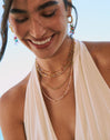 Collar Crystal Summer Acero Baño Oro