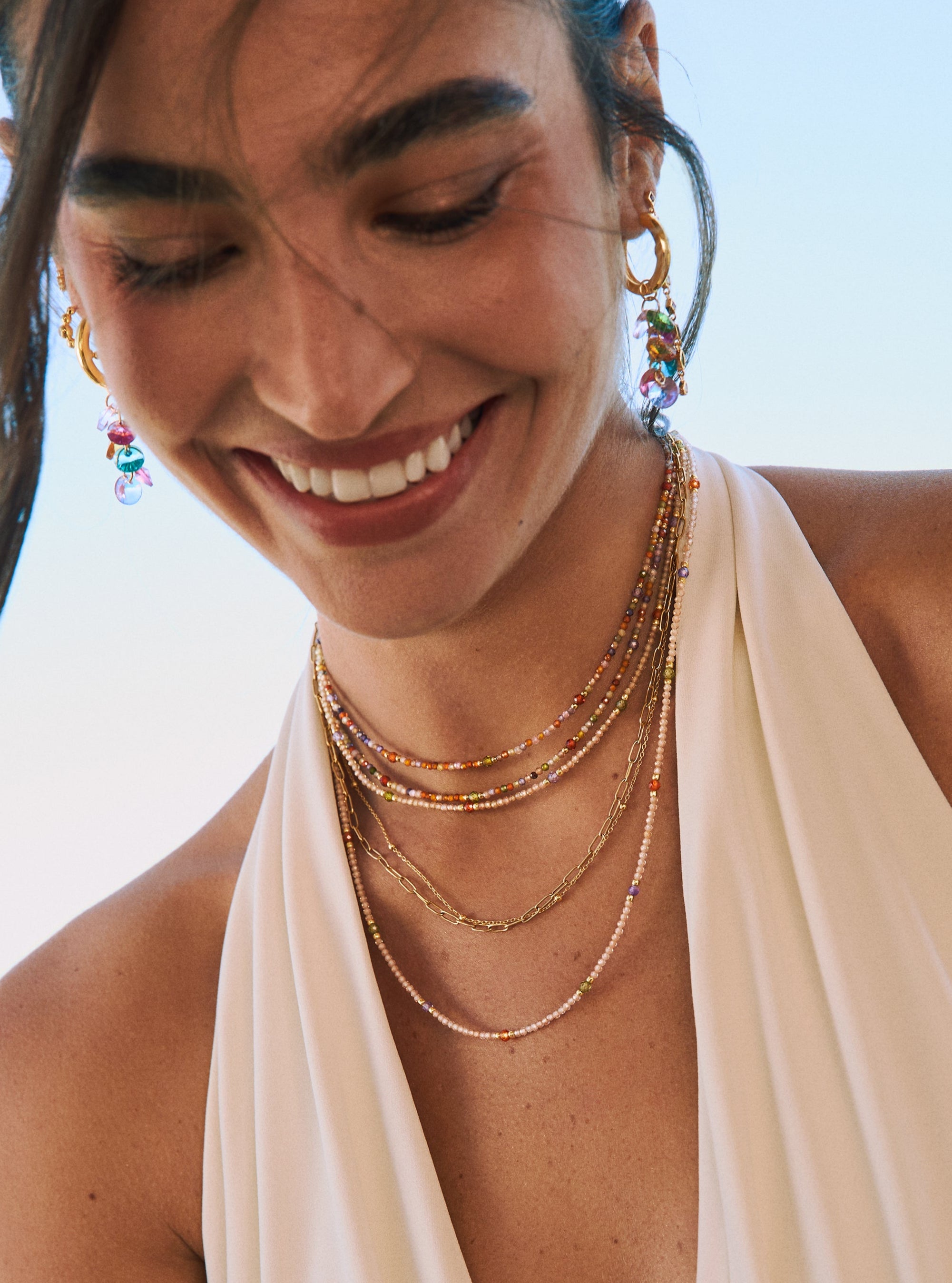 Collar Glam Acero Baño Oro
