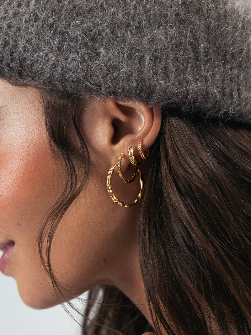 Lake Gold Hoop Earrings