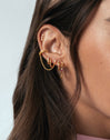 Single Zoe Earring Gold Plated