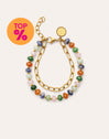 Armband Alpine Stones Edelstahl mit Goldbeschichtung