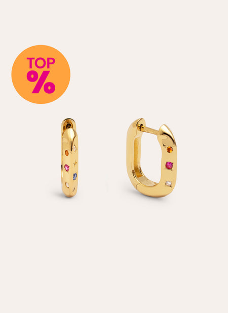 Pendientes Aro Starla Baño Oro
