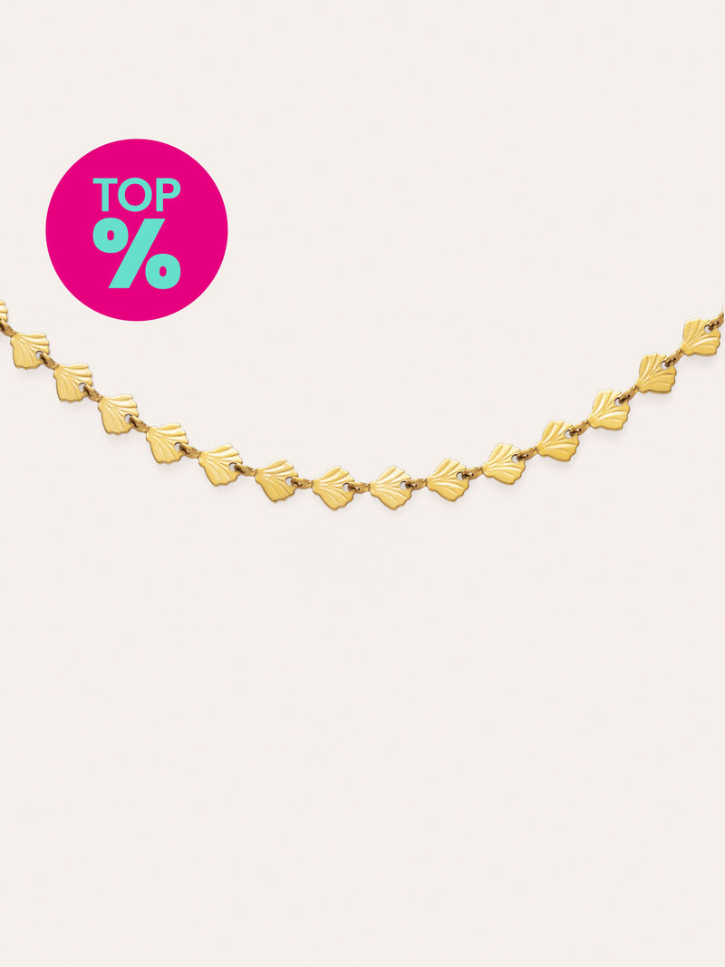 Shells Stainless Steel Gold Necklace