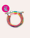 Pack 3 Pulseras Neon Rainbow Fruits Acero