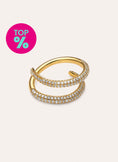 Anillo Doble Scarlett Baño Oro