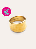 Bague My Ocean Acier Plaqué Or
