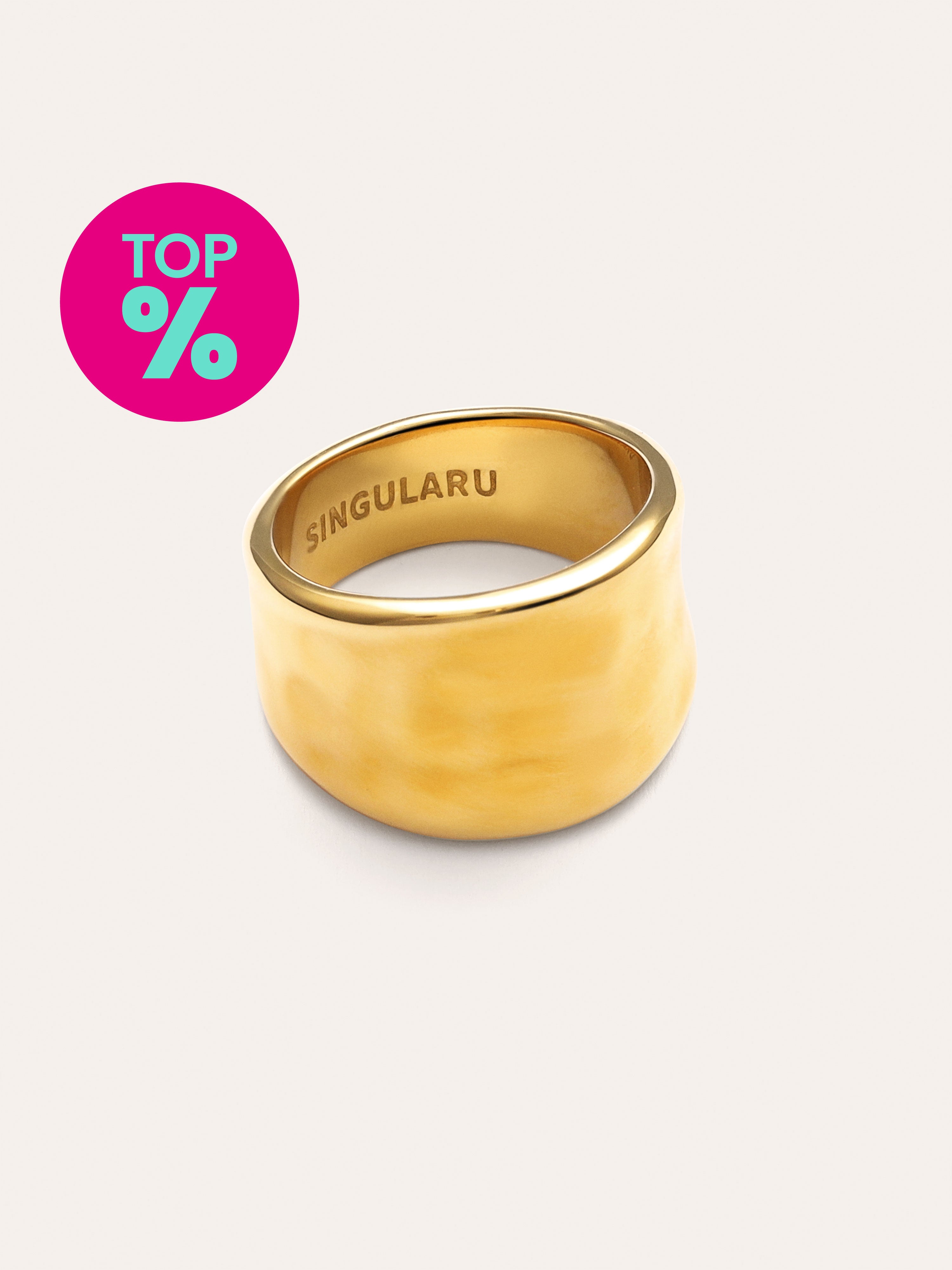 My Ocean Ring Gold-Plated Steel
