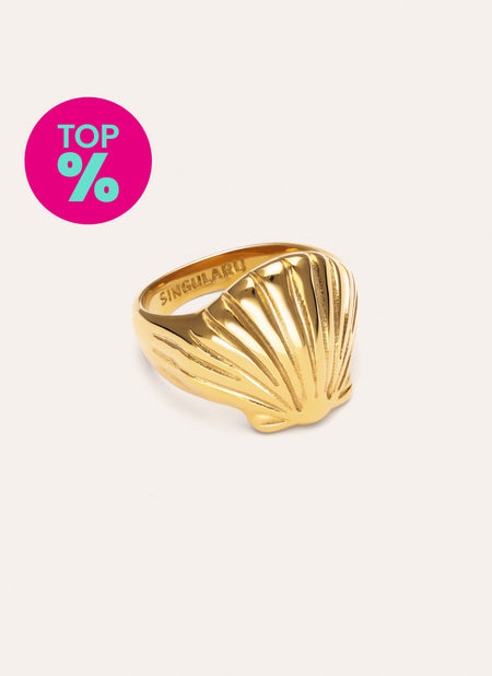 Bague Shelly Acier Plaqué Or