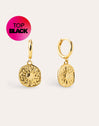 Pendientes Aro Solstice Sun Baño Oro