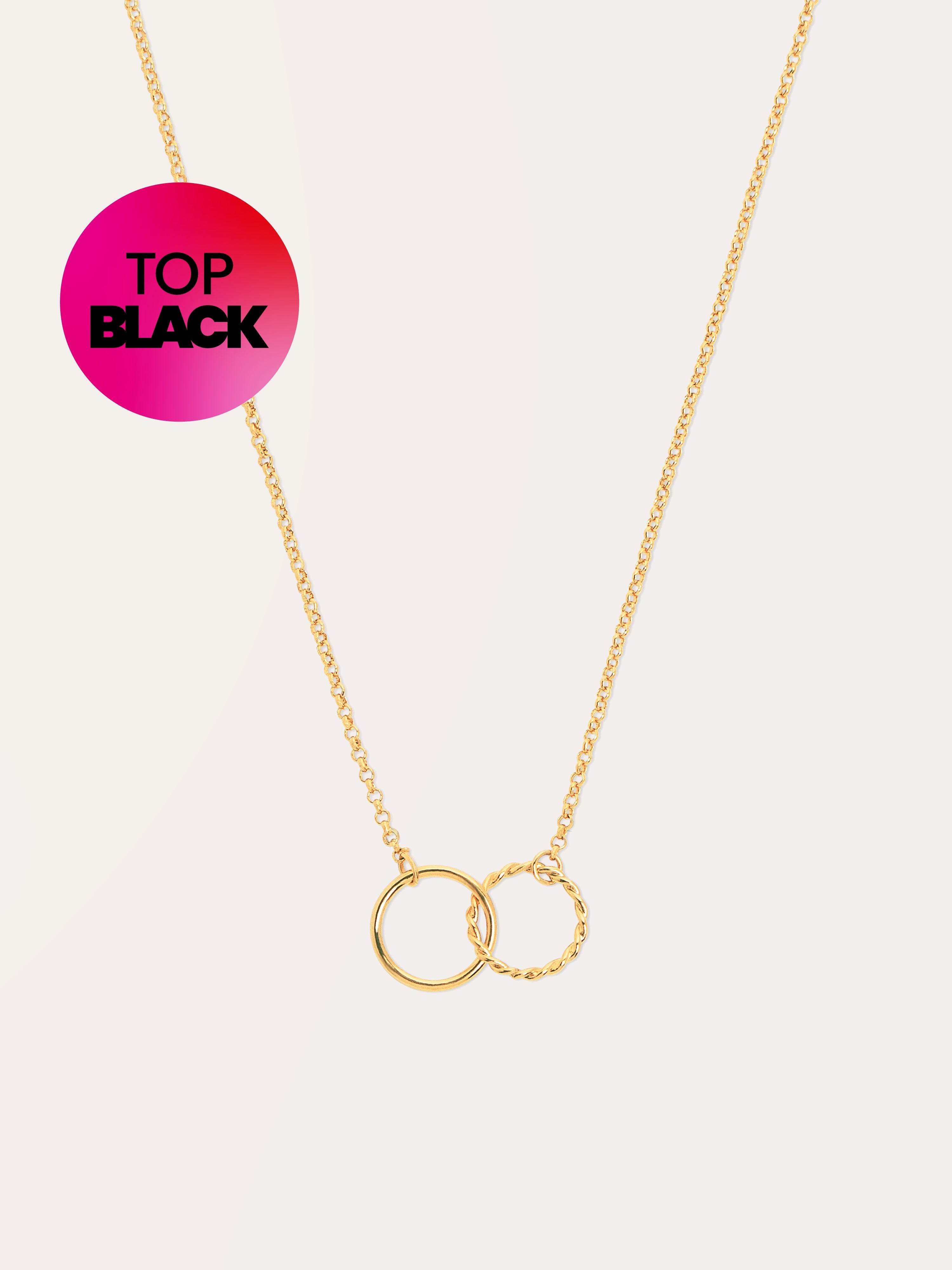 Collar Circles Twist Oro