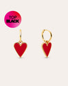 Lovely Heart Gold Earrings 