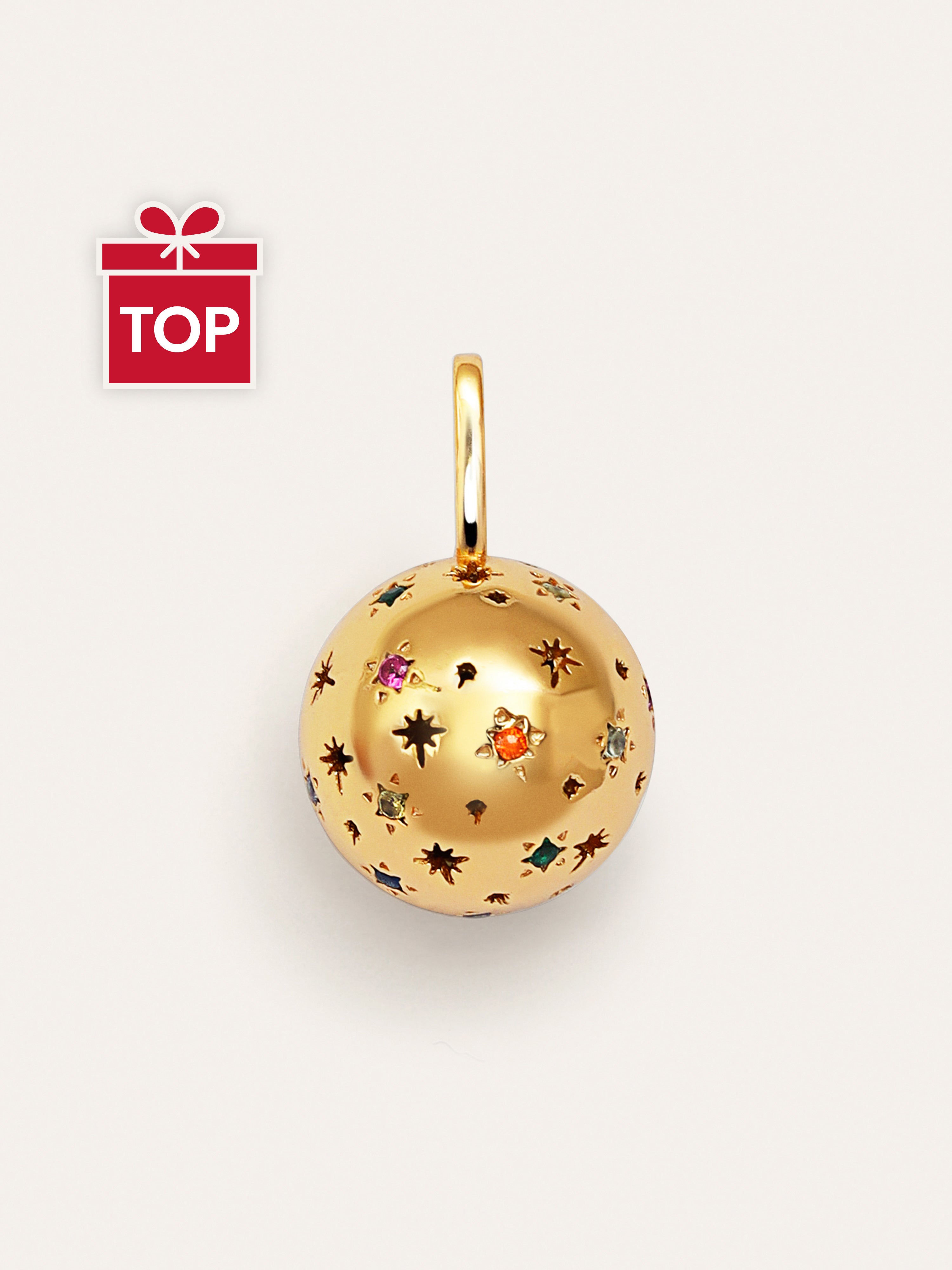 Charm Llamador de Ángeles Baño Oro