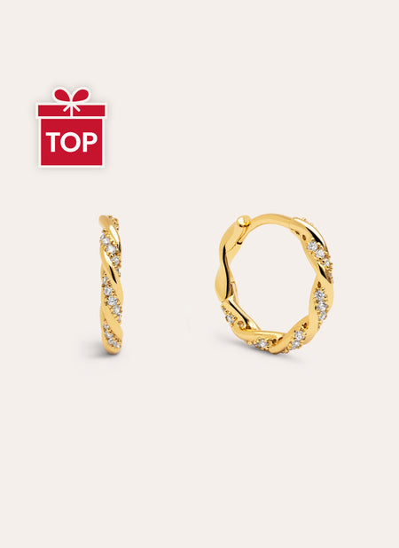 Pendientes Aro Naval Baño Oro