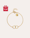 Pulsera Circles Twist Baño Oro
