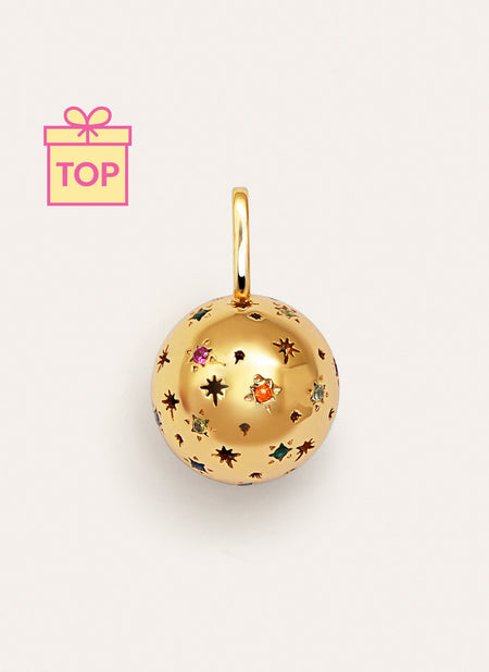 Engelsrufer-Charm, vergoldet