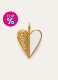 Charm Mossel Enamel Goudverguld