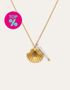 Ketting Irida Staal Verguld met Goud