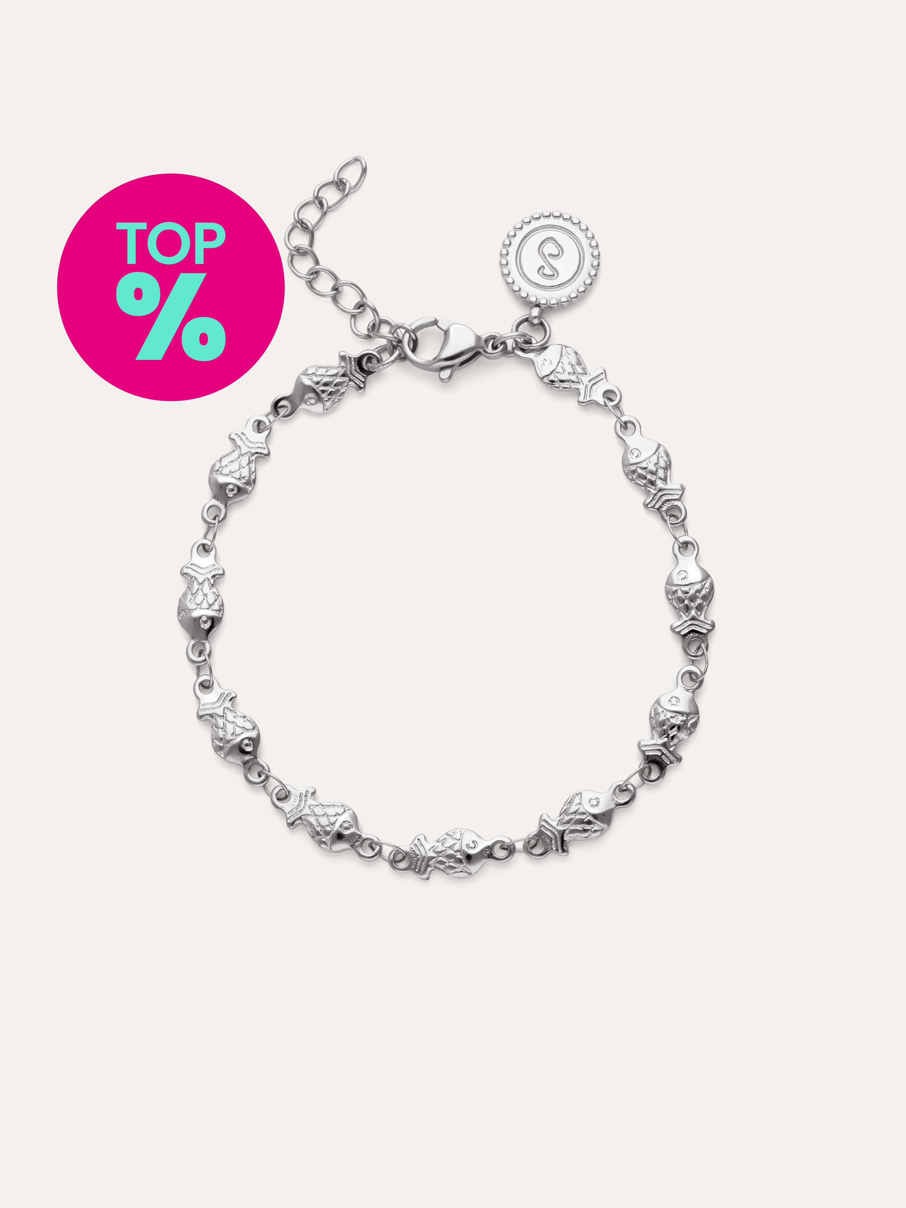Armband Long Mar Staal