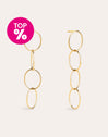 Pendientes Circles & Circles Baño Oro