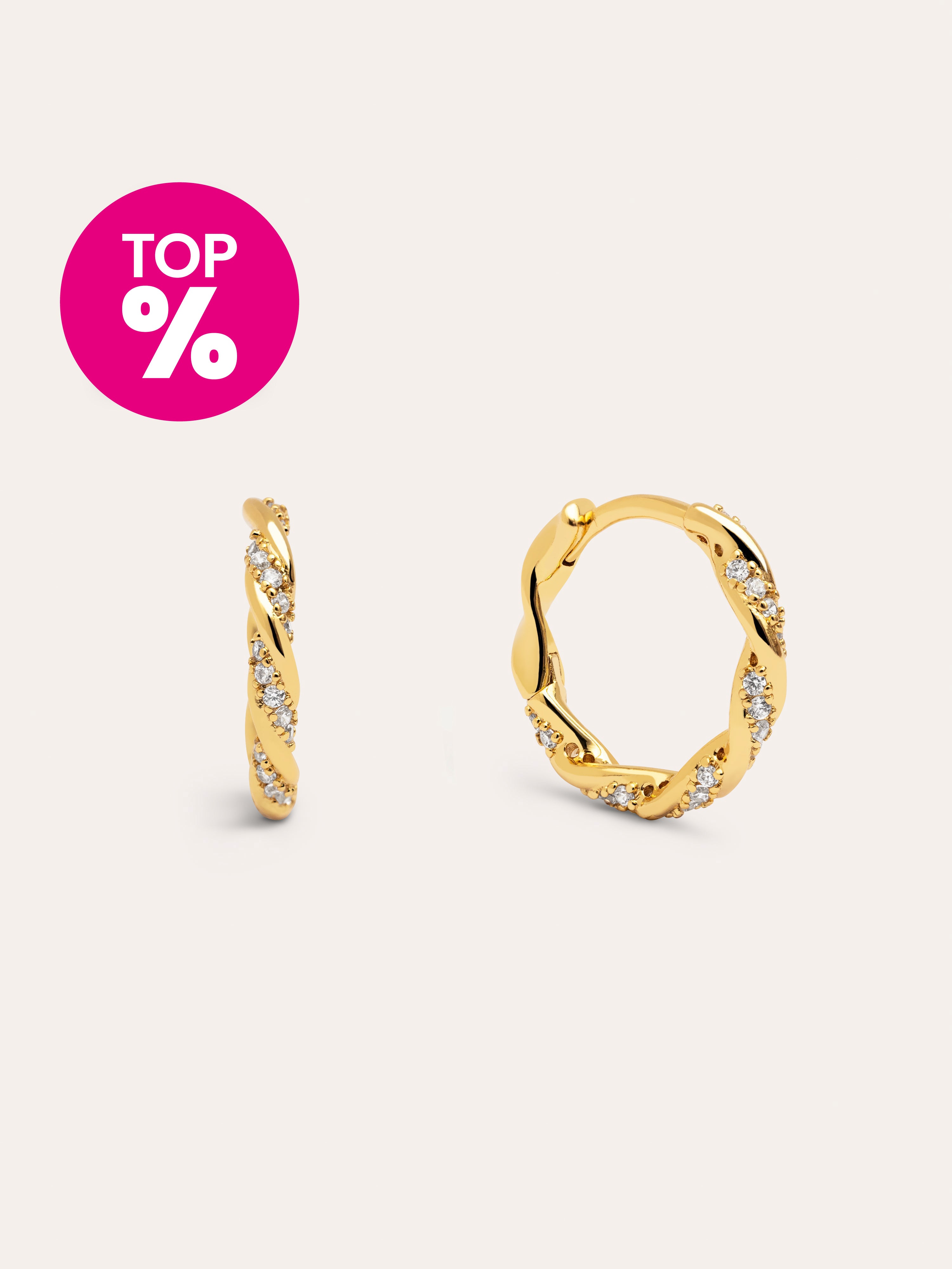 Pendientes Aro Naval Baño Oro