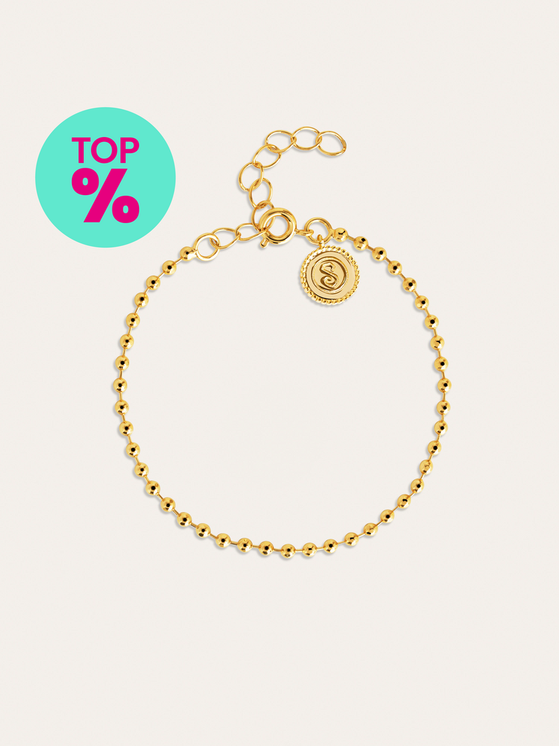 Pulseira Pebbles Banho de Ouro