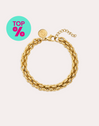 Big Rope Stainless Steel Gold Bracelet