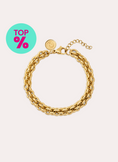Big Rope Stainless Steel Gold Bracelet