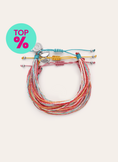 Set of 3 Rainbow Spark Steel Bracelets