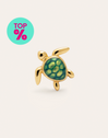 Pendiente Suelto Tortuga Baño Oro