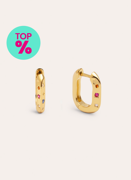 Starla Gold Hoop Earrings