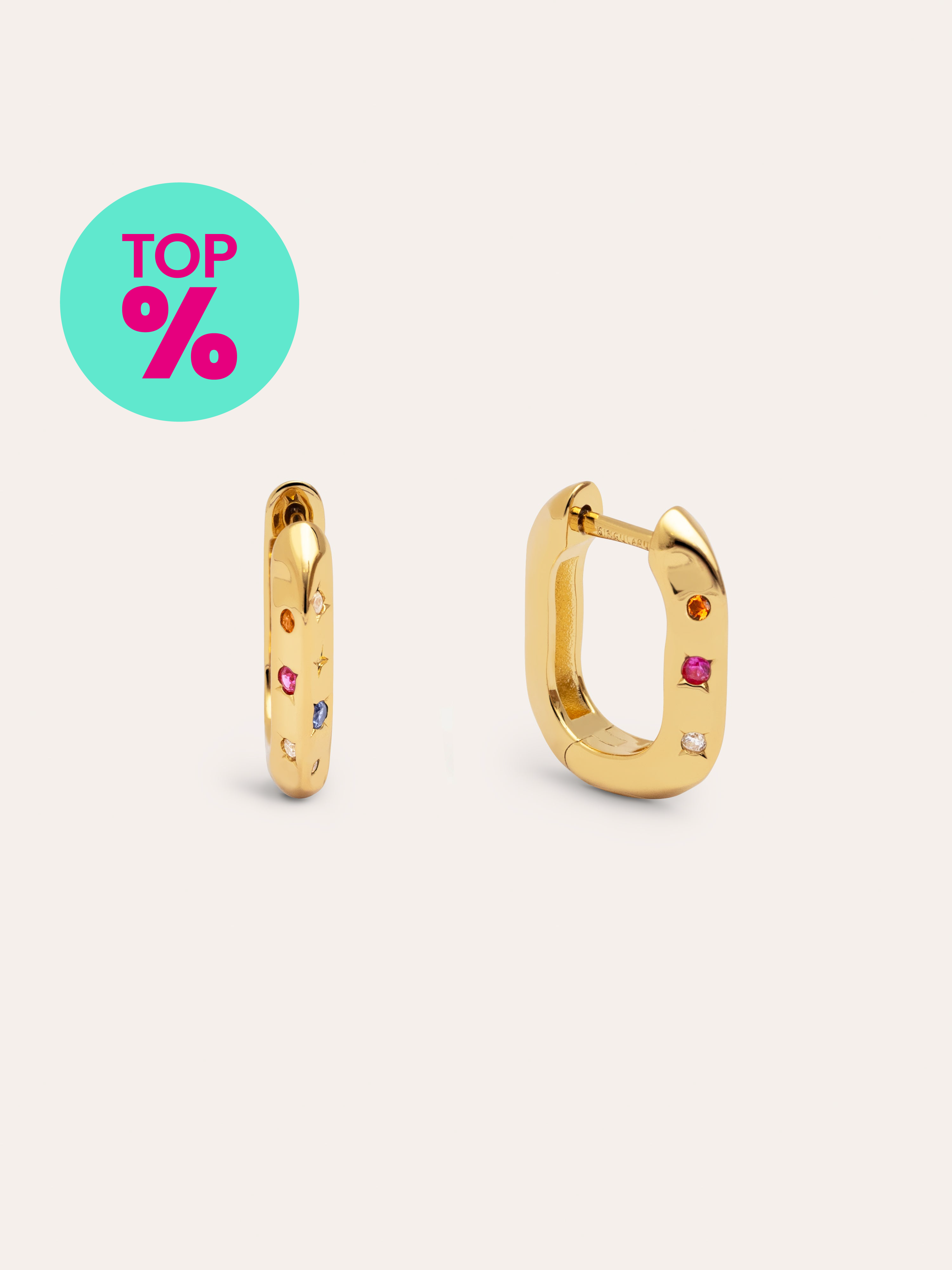 Starla Gold Hoop Earrings