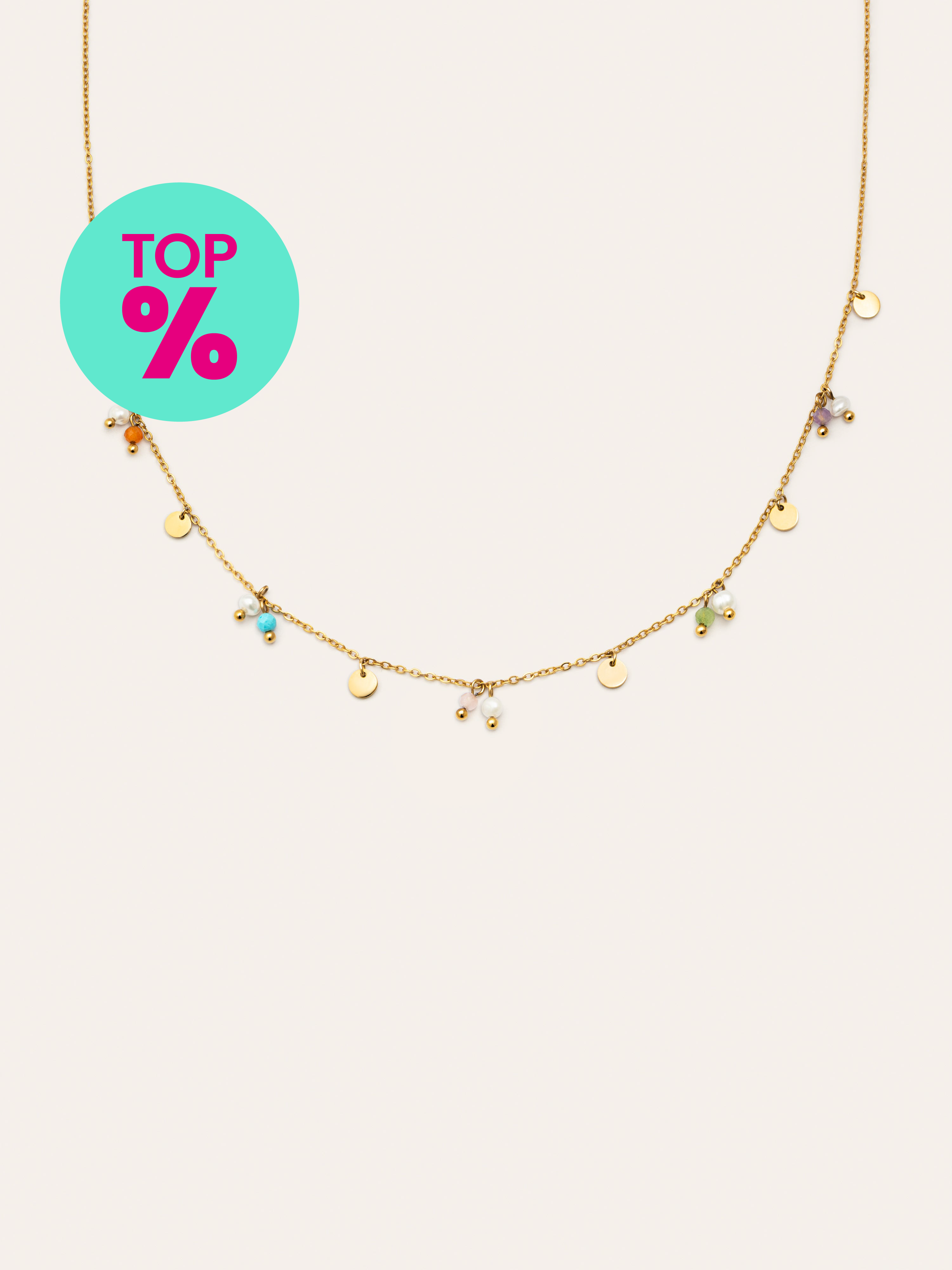 Shamira Stainless Steel Gold Necklace