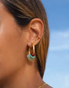 Carmen True Colors Gold Hoop Earrings