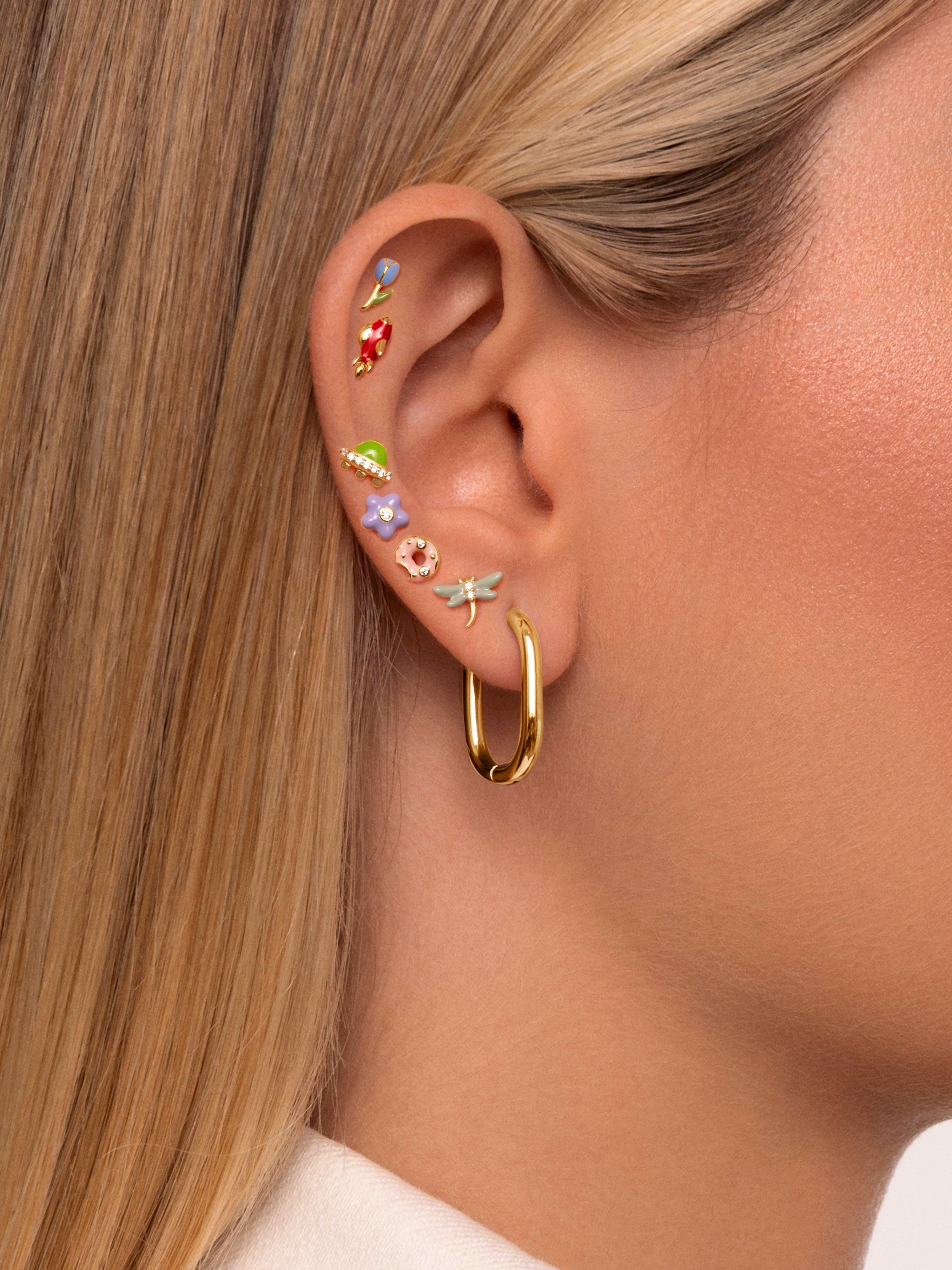 Ovni Gold Single Earring