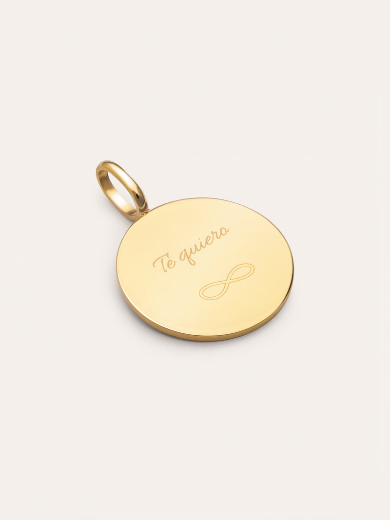 Charm Personnalisé Dream Acier Plaqué Or