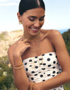 Choker Line Zahara Acero Baño Oro